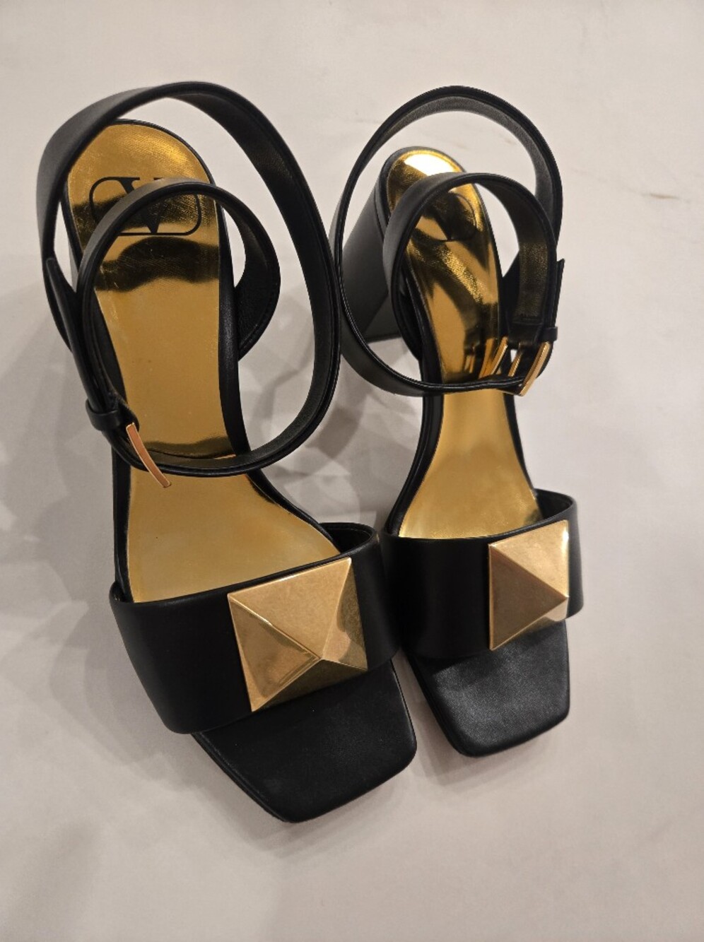 Valentino Garavani One Stud Sandal Brass